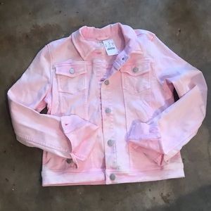 J Crew Pink Garment-dyed Jean Jacket